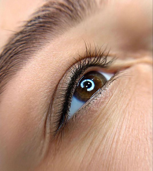 permanent makeup results near Arlington Heights IL — powder brows microblading at New Level Beauty